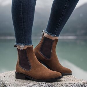 NWOB Thursday Suede Duchess Boots